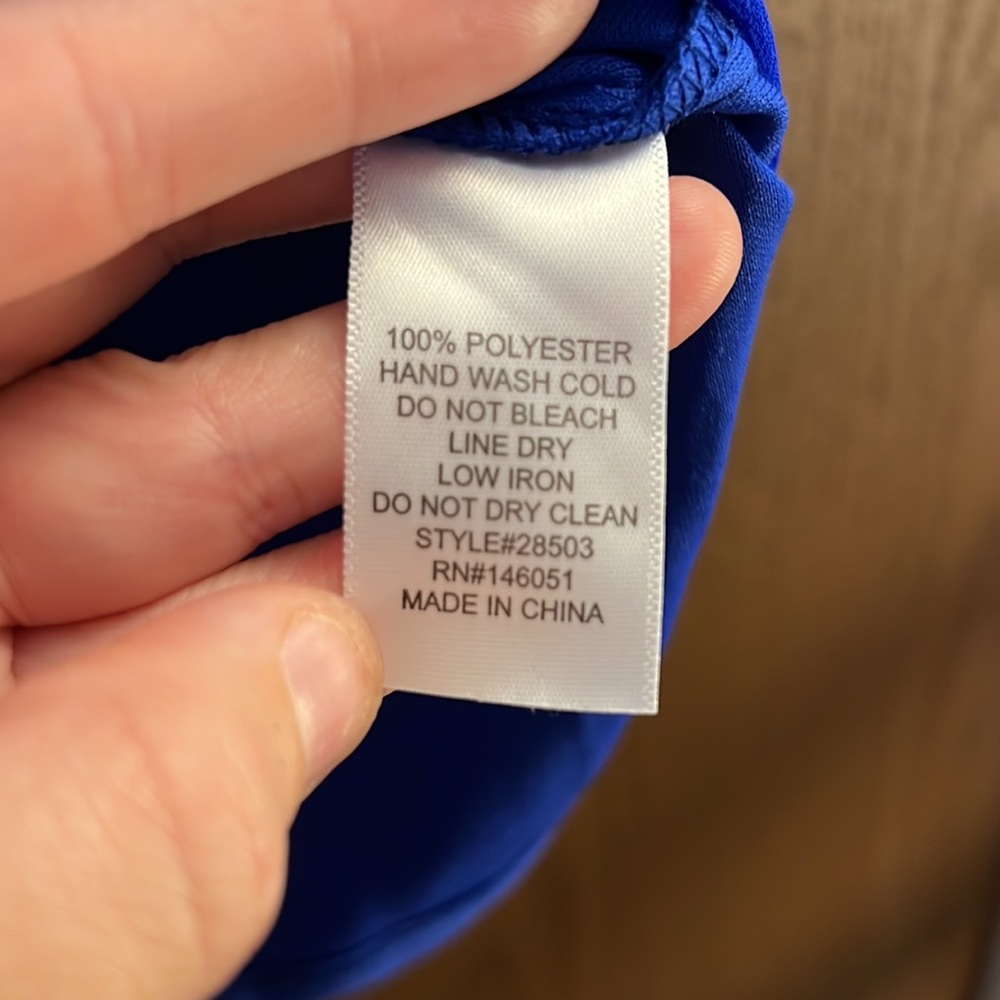 Womens blue blouse - Picture 5 of 8